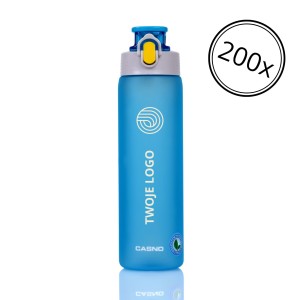 Butelka z nadrukiem logo dla firm Casno Tennessee 750 ml niebieska 200 sztuk