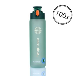 Butelka z nadrukiem logo dla firm Casno Tennessee 750 ml zielona 100 sztuk