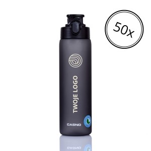 Butelka z nadrukiem logo dla firm Casno Tennessee 750 ml szara 50 sztuk
